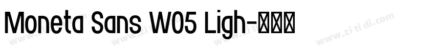 Moneta Sans W05 Ligh字体转换